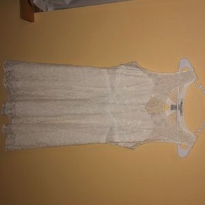Ivory Lace A-Line Dress